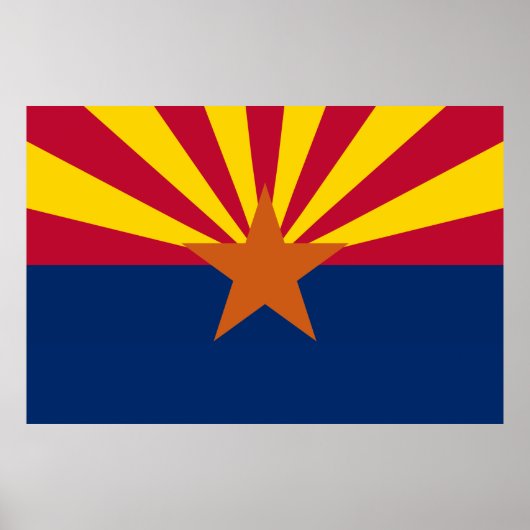 Vlag van de staat Arizona Poster (Voorkant)