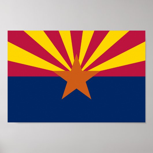 Vlag van de staat Arizona Poster (Voorkant)