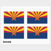 Vlag van de staat Arizona Rechthoekige Sticker (Vel)