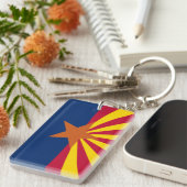 Vlag van de staat Arizona Sleutelhanger (Voorkant Rechts)