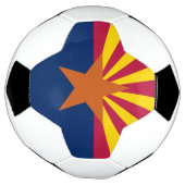 Vlag van de staat Arizona Voetbal (Gedraaid)