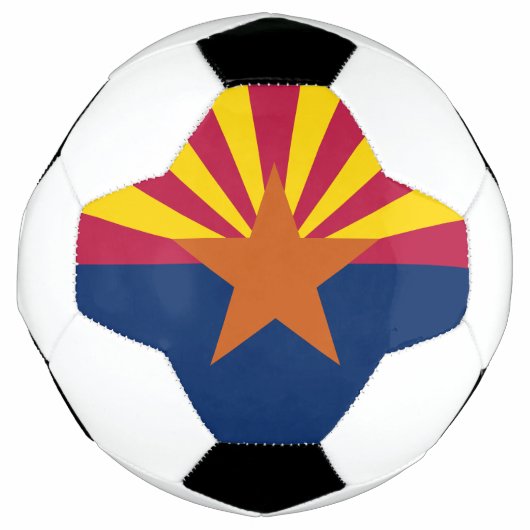 Vlag van de staat Arizona Voetbal (Voorkant)
