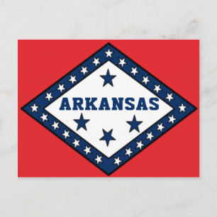 Vlag van de staat Arkansas Briefkaart