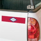 Vlag van de staat Arkansas Bumpersticker (Op Truck)
