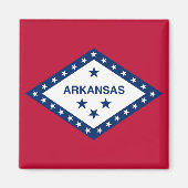 Vlag van de staat Arkansas Magneet (Voorkant)
