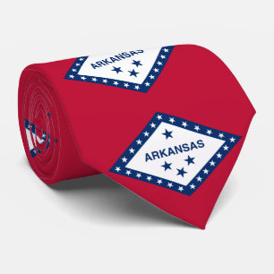 Vlag van de staat Arkansas Stropdas