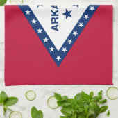 Vlag van de staat Arkansas Theedoek (Gevouwen)