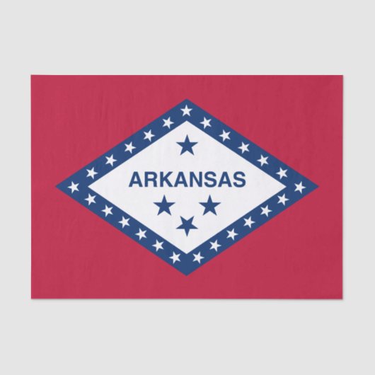Vlag van de staat Arkansas Tissuepapier (Voorkant)