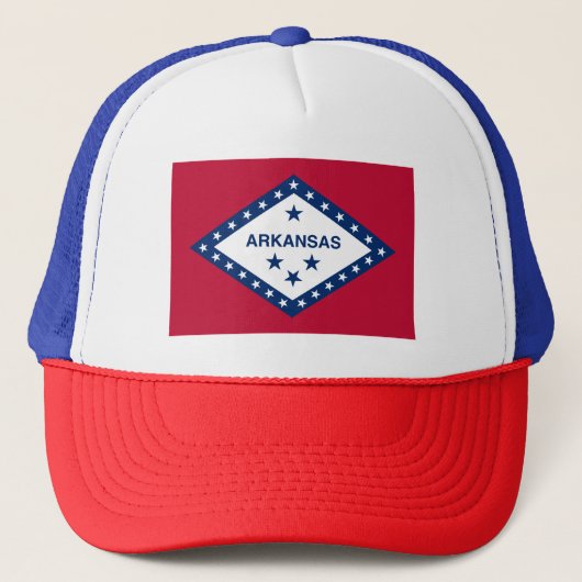 Vlag van de staat Arkansas Trucker Pet (Voorkant)