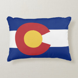 Vlag van de staat Colorado Accent Kussen