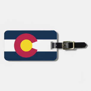 Vlag van de staat Colorado Bagagelabel