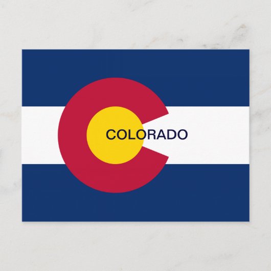 Vlag van de staat Colorado Briefkaart (Voorkant)