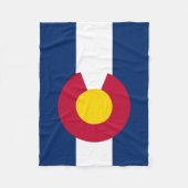 Vlag van de staat Colorado Fleece Deken (Voorkant)