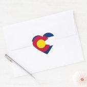 Vlag van de staat Colorado Hart Sticker (Envelop)