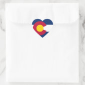 Vlag van de staat Colorado Hart Sticker (Tas)