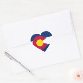 Vlag van de staat Colorado Hart Sticker (Envelop)