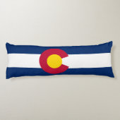 Vlag van de staat Colorado Lichaamskussen (Achterkant)