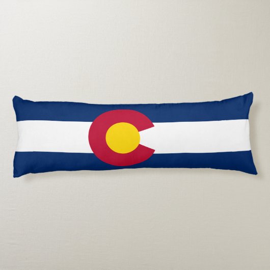Vlag van de staat Colorado Lichaamskussen (Achterkant)