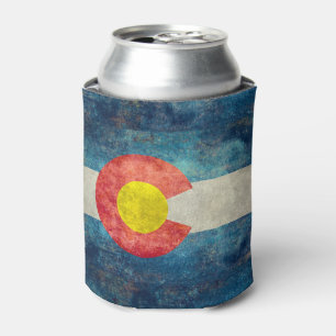 vlag van de staat Colorado met retro grungy look Blikjeskoeler
