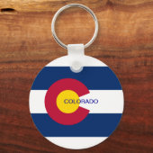 Vlag van de staat Colorado Sleutelhanger (Voorkant)