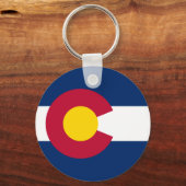 Vlag van de staat Colorado Sleutelhanger (Voorkant)