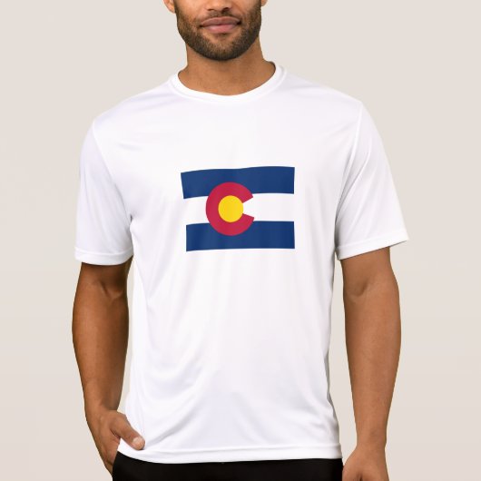 Vlag van de staat Colorado T-shirt (Voorkant)
