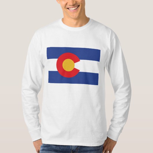 Vlag van de staat Colorado T-shirt (Voorkant)