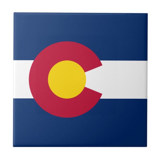 Vlag van de staat Colorado Tegeltje (Voorkant)