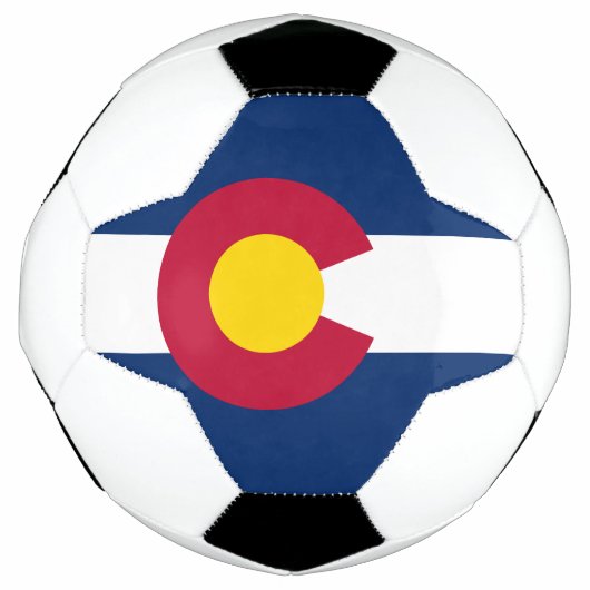 Vlag van de staat Colorado Voetbal (Voorkant)