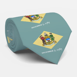 Vlag van de staat Delaware Stropdas