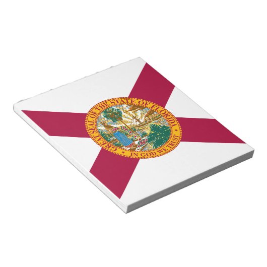 Vlag van de staat Florida Notitieblok (Schuin)