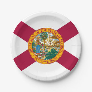 Vlag van de staat Florida Papieren Bordje