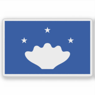 Vlag van de staat Hatohobei (Tobi), Palau Sticker
