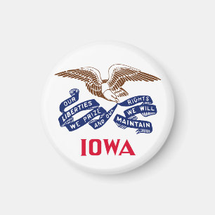 Vlag van de staat Iowa Magneet