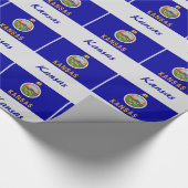 Vlag van de staat Kansas Cadeaupapier (Hoek)