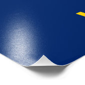 Vlag van de staat Kansas Foto Afdruk (Hoek)