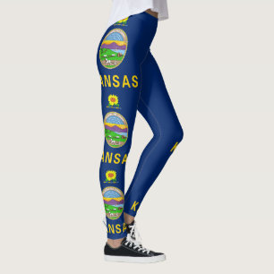 Vlag van de staat Kansas Leggings