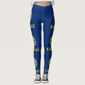 Vlag van de staat Kansas Leggings (Voorkant)
