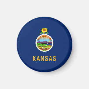 Vlag van de staat Kansas Magneet