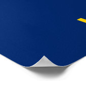 Vlag van de staat Kansas Poster (Hoek)