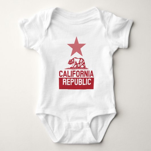 Vlag van de staat KLIFORNIË Romper (Voorkant)