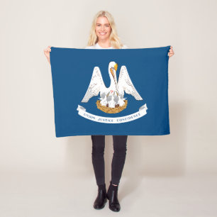 Vlag van de staat Louisiana Fleece Deken