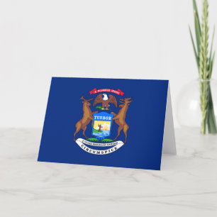Vlag van de staat Michigan Kaart