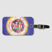 vlag van de staat Minnesota in nood Bagagelabel (Voorkant (horizontaal))