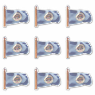 Vlag van de staat Minnesota (uitgaande) Sticker