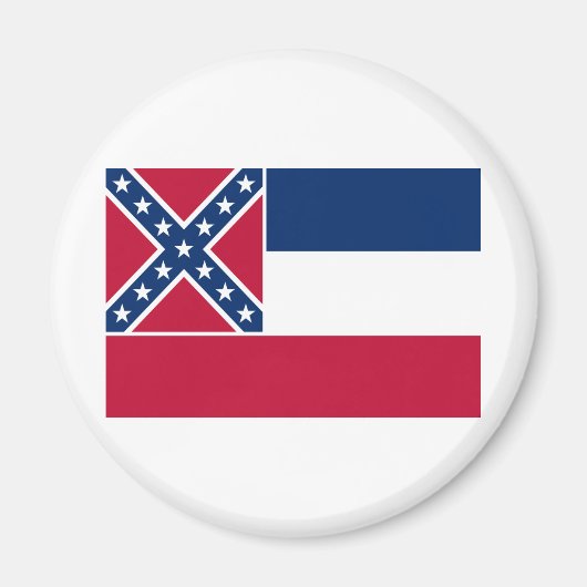 vlag van de staat Mississippi Magneet (Voorkant)