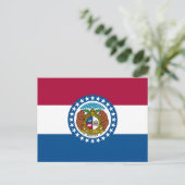 vlag van de staat Missouri Briefkaart (Staand voorkant)