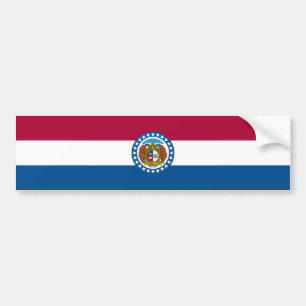 vlag van de staat Missouri Bumpersticker