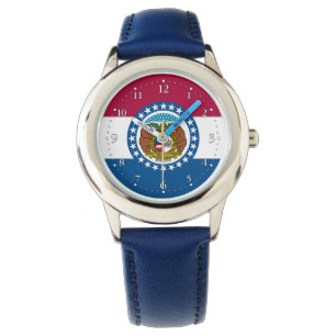 vlag van de staat Missouri Horloge