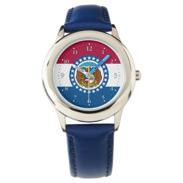 vlag van de staat Missouri Horloge (Voorkant)